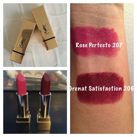 ysl rouge pur couture the mats 207 rose perfecto